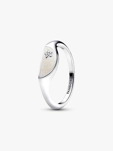 Pandora ME Halbierter Emaille Siegelring