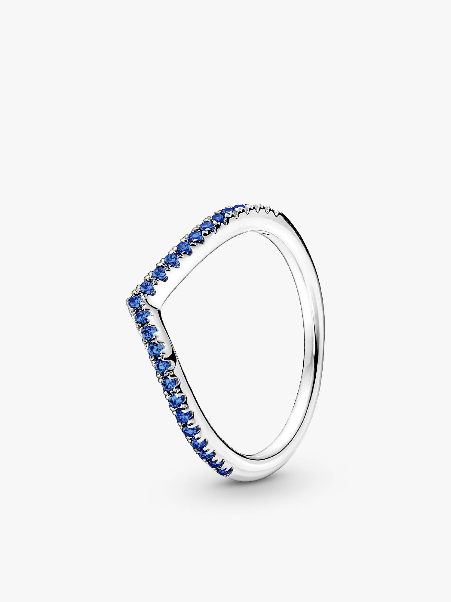 Pandora Timeless Wishbone Funkelnder Blauer Ring