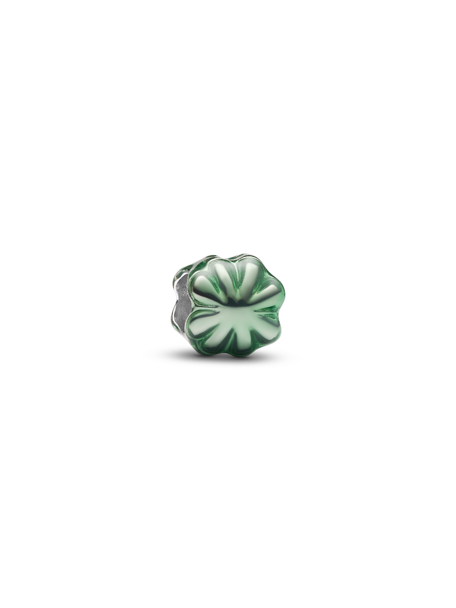 Grünes Kleeblatt Mini-Charm
