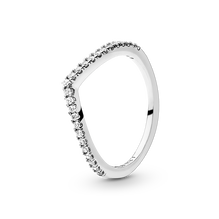 Funkelnder Wishbone Ring