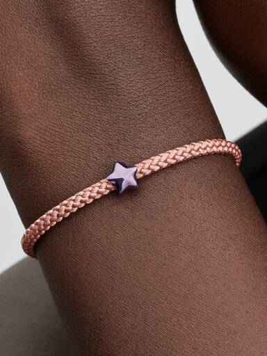 Violettes Stern Mini-Charm