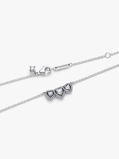Strahlenkranz Herz Trilogie Collier-Halskette