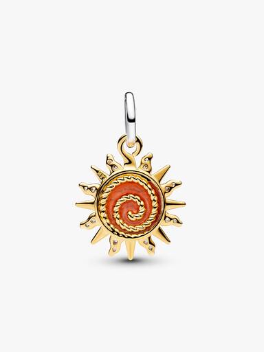 Wirbelnde Sonne Bicolor Charm-Anhänger