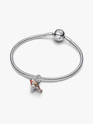 Rotkehlchen Charm-Anhänger