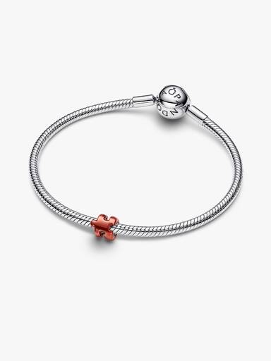 Orangefarbenes Puzzleteil Mini-Charm