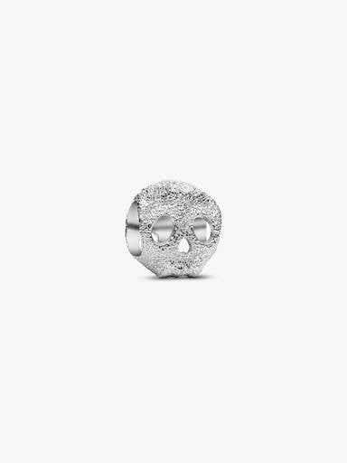 Strukturierter Totenkopf Mini-Charm