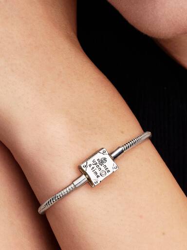 Disney Prinzessinnen Geschichtenbuch Schlangen-Gliederarmband mit im Labor gezüchtetem Diamanten