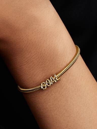 Goal Schriftzug Charm