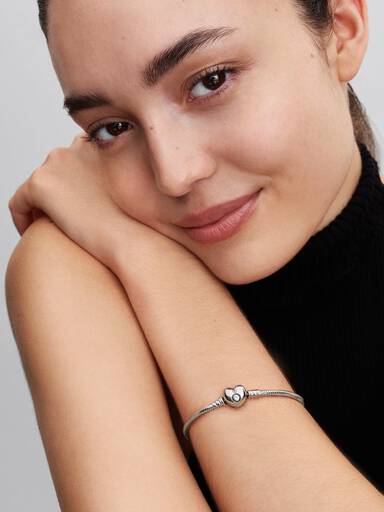Moments Herz und Schlangen-Gliederarmband