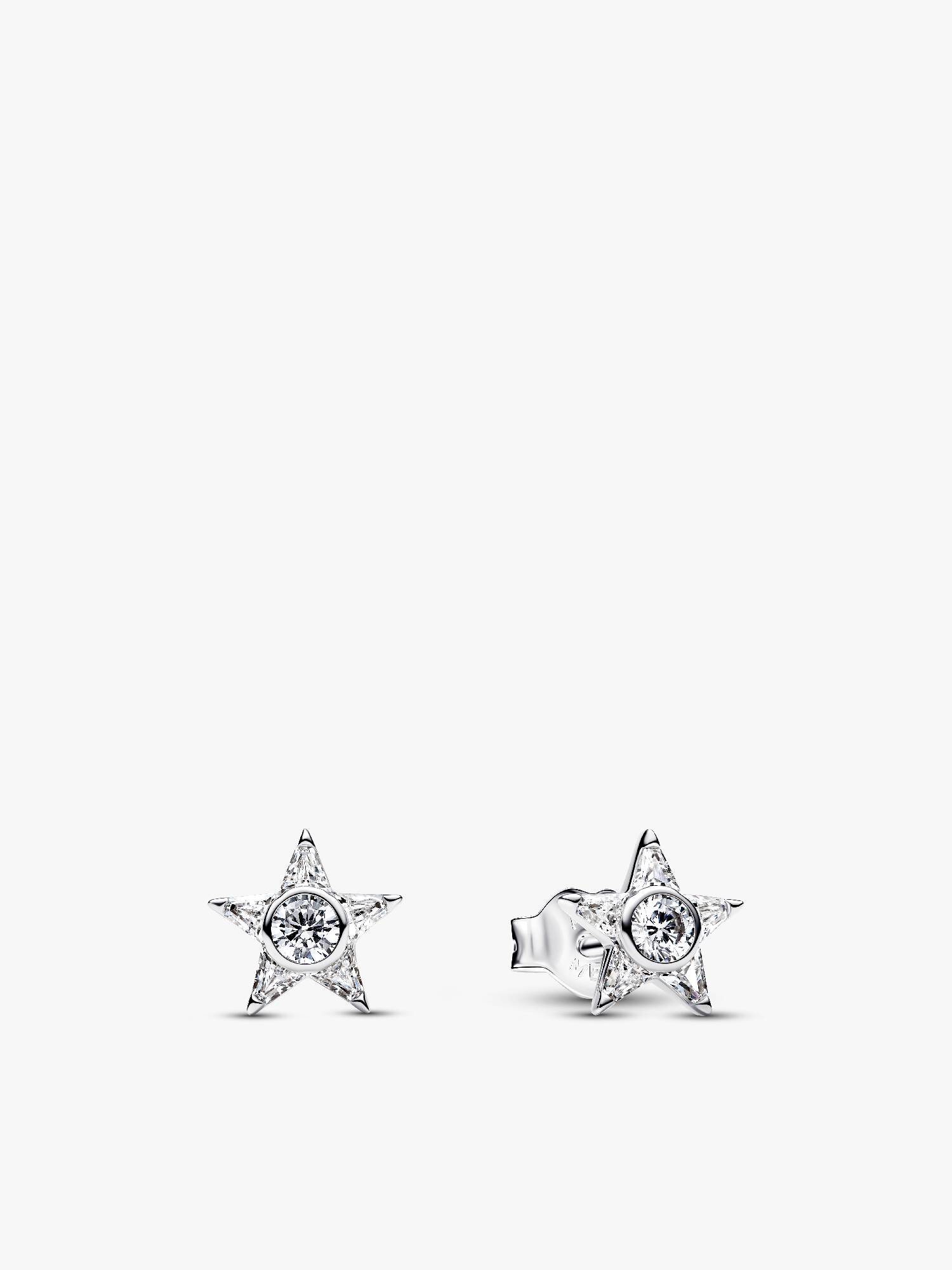 Funkelnder Stern Ohrstecker 