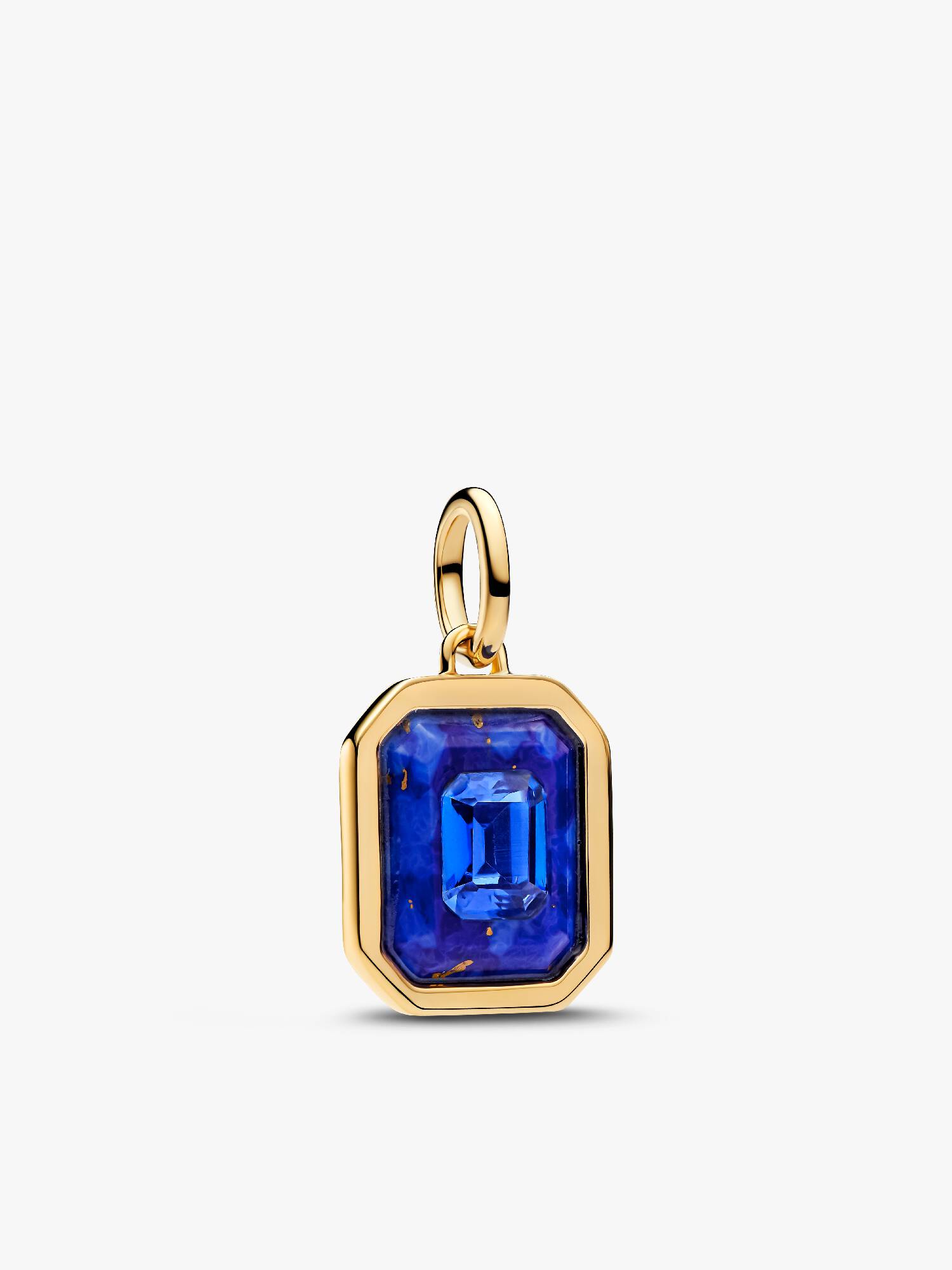 Himmlisches Blaues Sechseck Charm-Anhänger