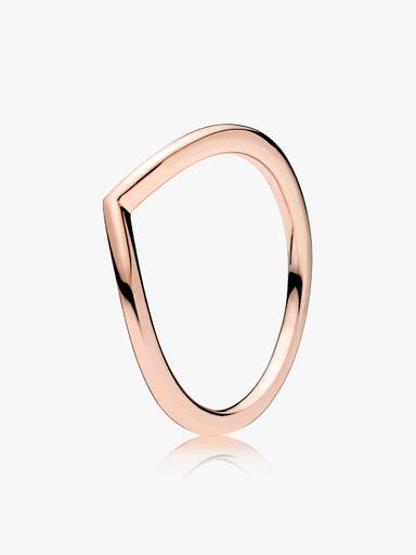 Polierter Wishbone-Ring