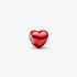Rotes Metallic Herz Mini-Charm Rotes Metallic Herz Mini-Charm