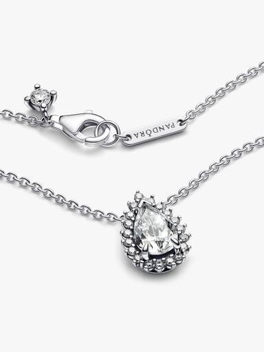 Funkelnde Birnen-Kranz Collier-Halskette