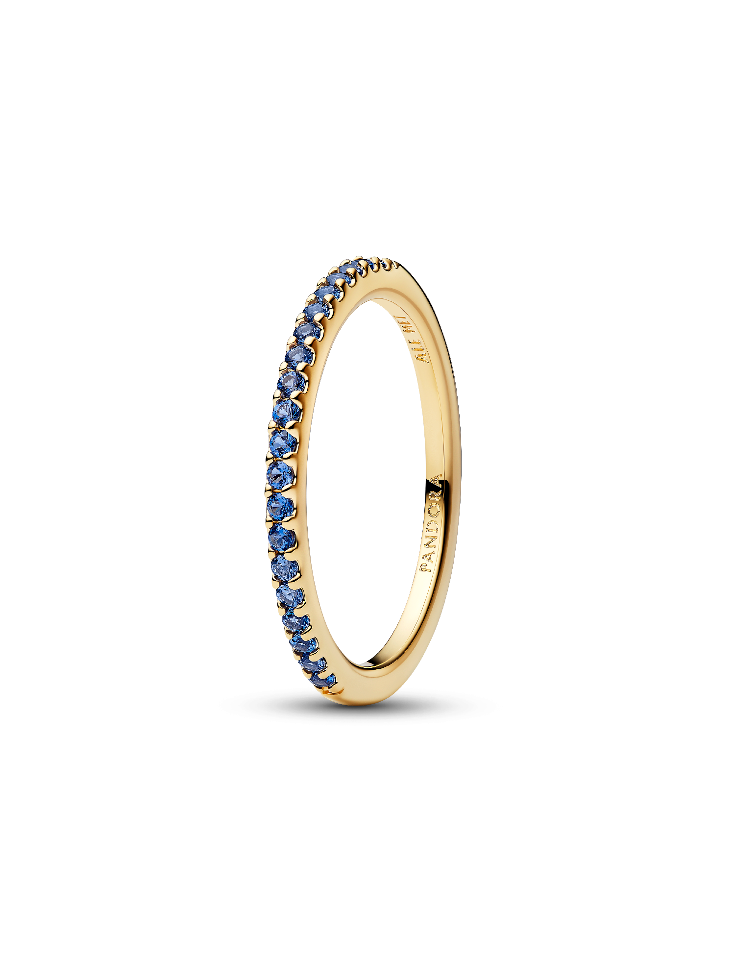 Funkelnder Blauer Halb-Ewigkeits-Ring