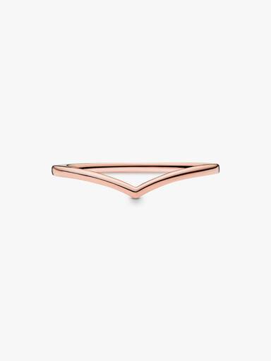 Polierter Wishbone-Ring