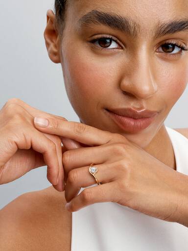 Welliges Herz Ring