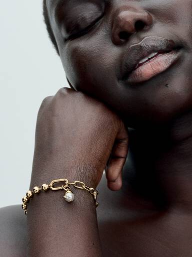 Pandora ME Schlangen Perlmutt Mini-Charm-Anhänger