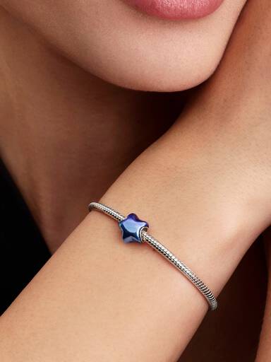 Blauer Stern Charm