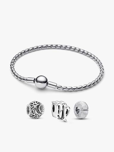 September-Mond-Charm Armband-Set