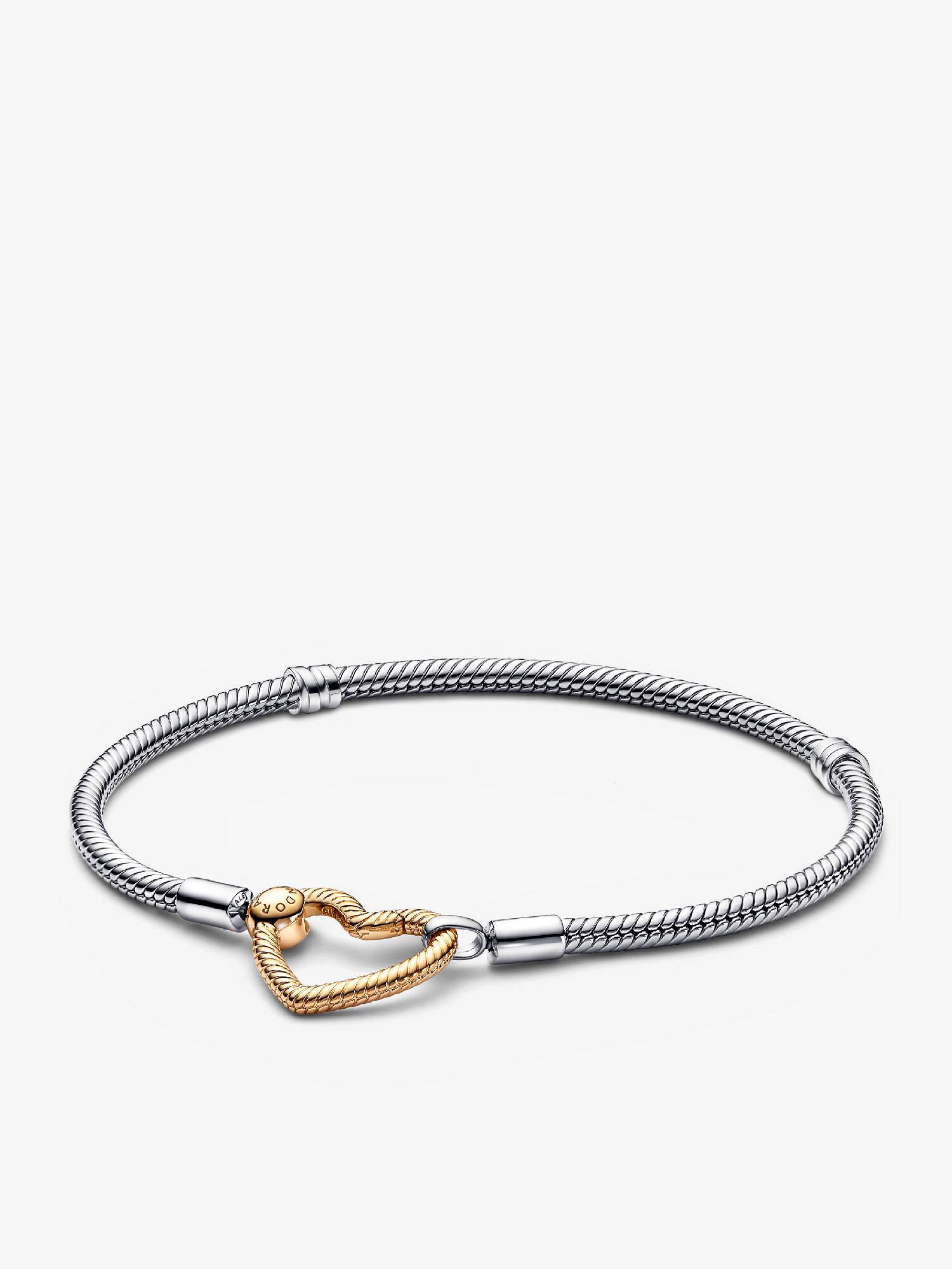 Pandora Moments Herzverschluss Schlangen-Gliederarmband