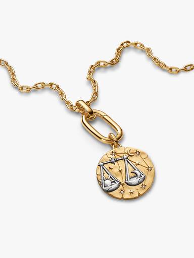 Sternzeichen Waage Großes Medaillon-Charm