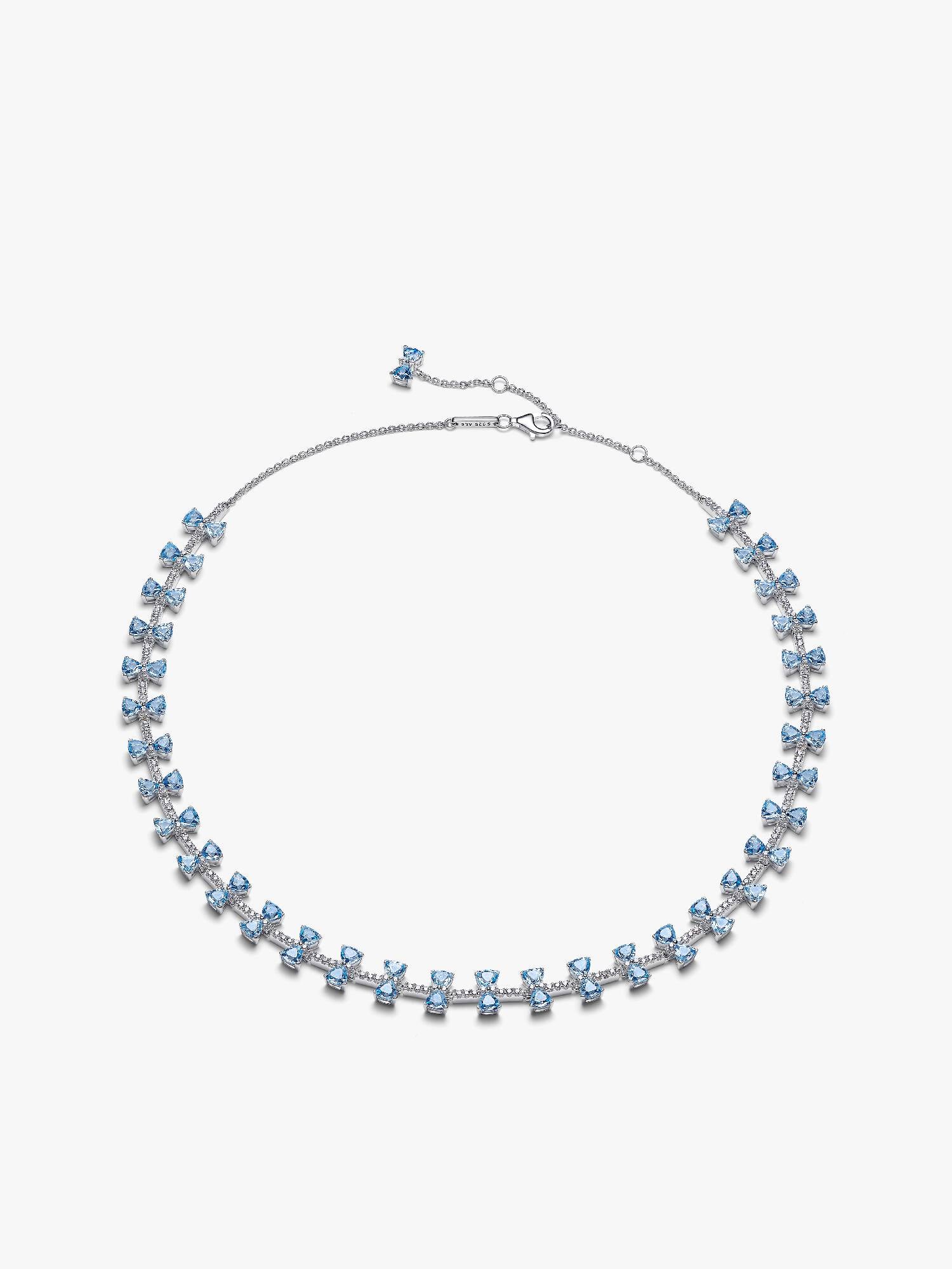 Bridgerton Blaue Schleife Halskette