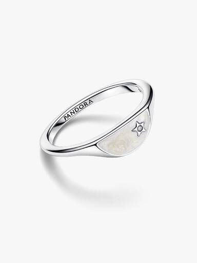 Pandora ME Halbierter Emaille Siegelring
