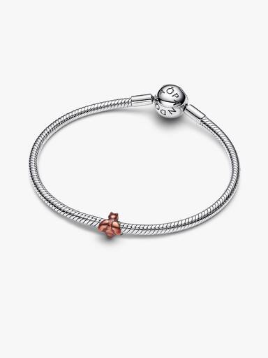 Orangefarbene Biene Mini-Charm