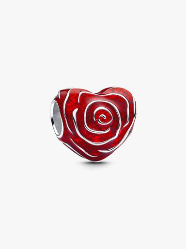 Rose Herz Charm
