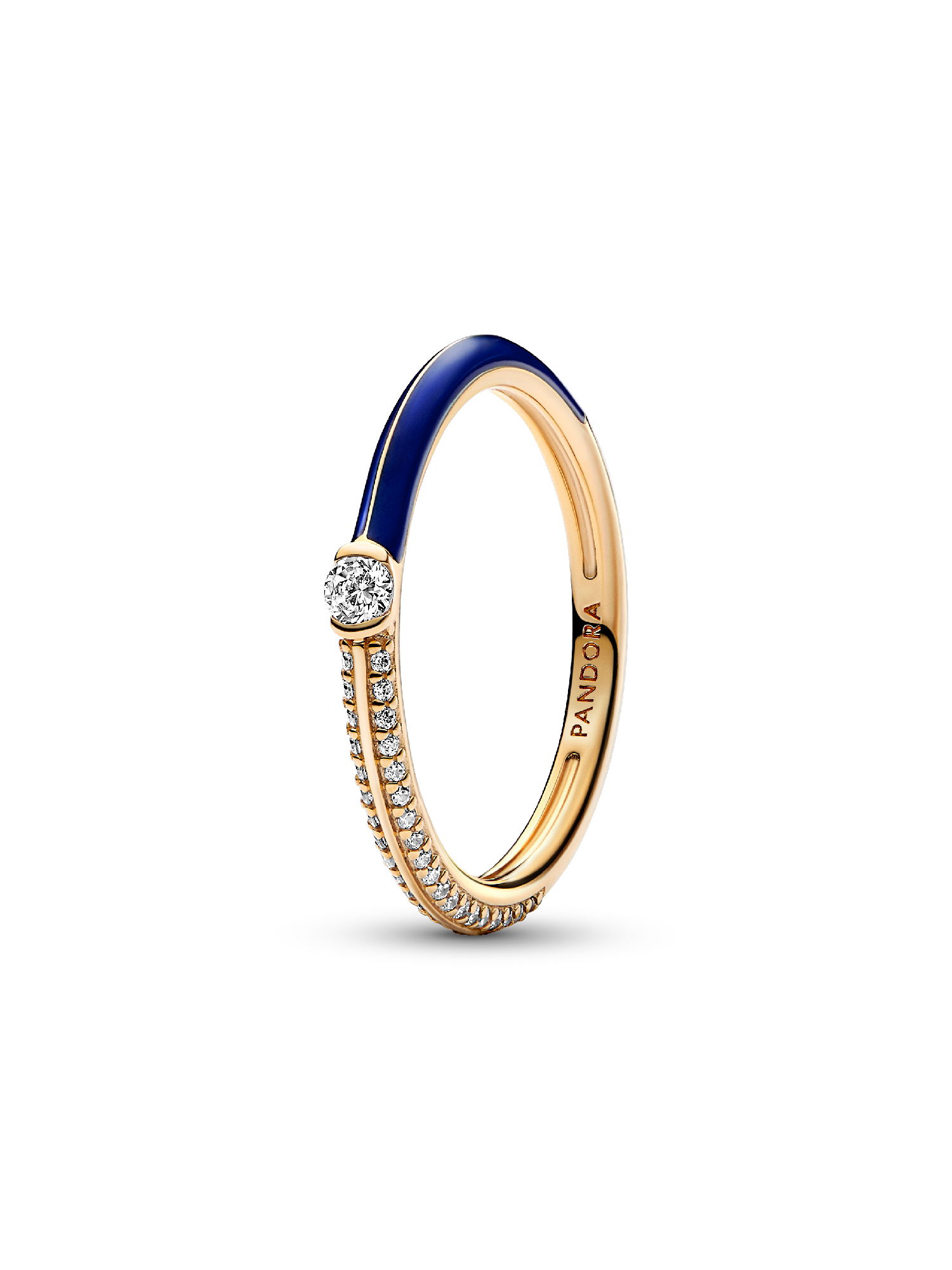 Pandora ME Pavé & Blau Doppelring