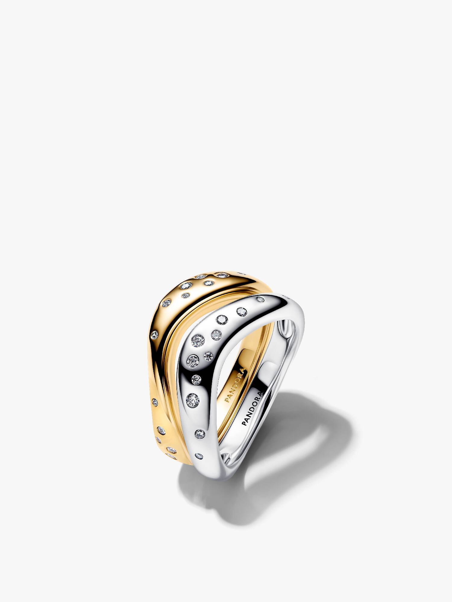 Organisch Geformte Bicolor Stacking-Ringe