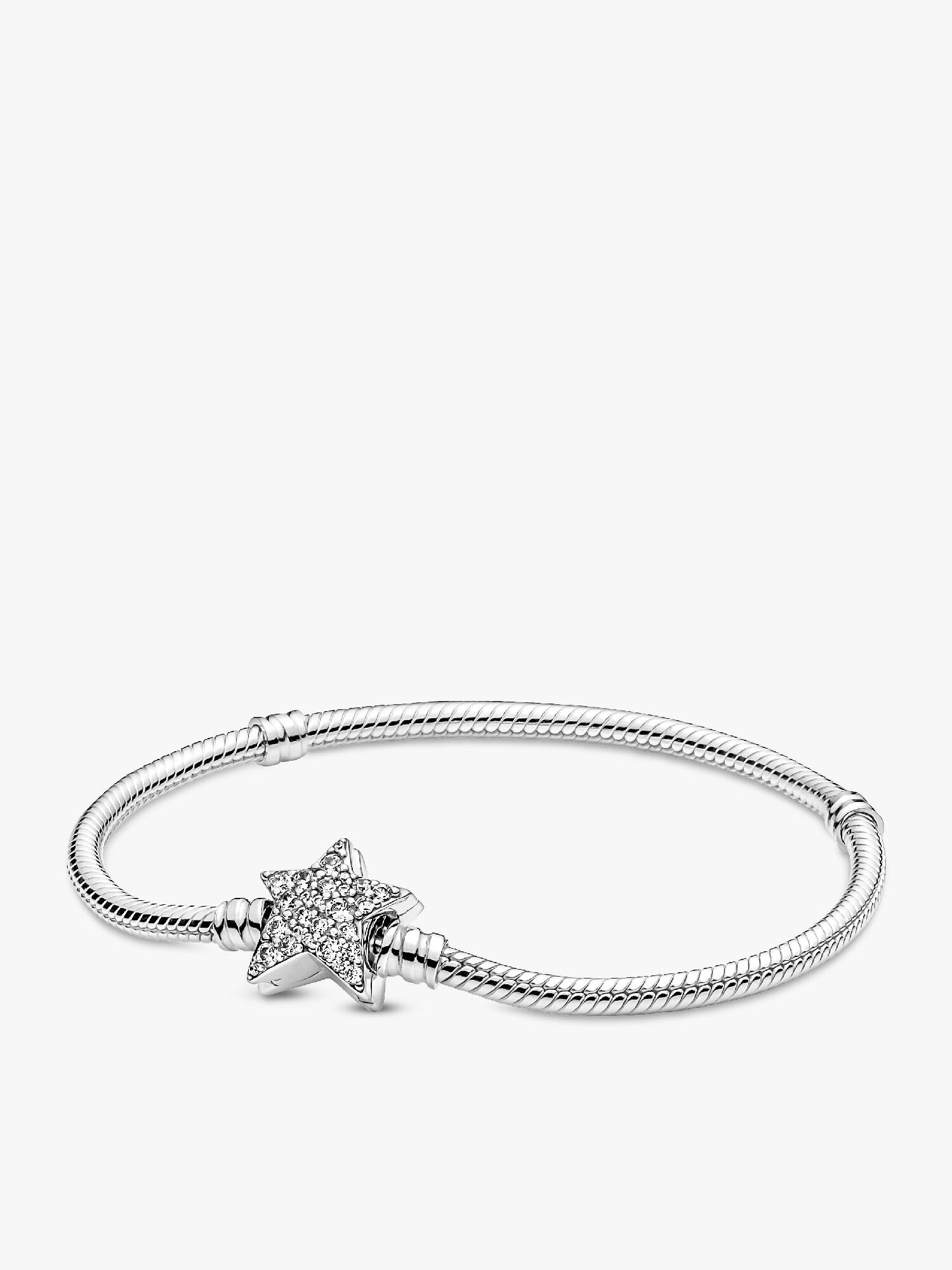 Pandora Moments asymmetrischer Stern-Verschluss Schlangen-Gliederarmband