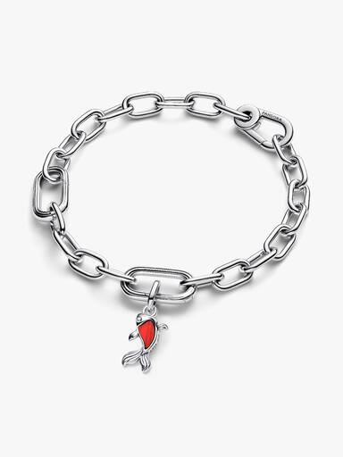 Roter Murano-Glas Koi-Fisch Mini-Charm-Anhänger