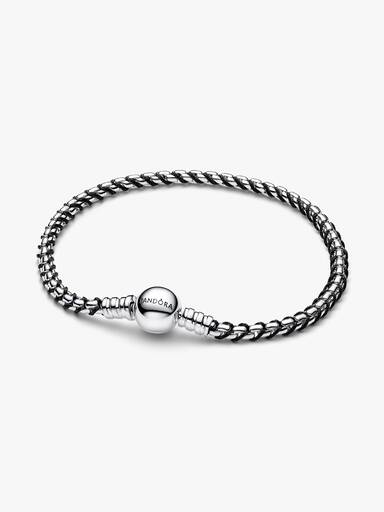 Schwarze Kordel Kastenkette Armband