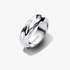 Gewellter Breiter Band-Ring Gewellter Breiter Band-Ring
