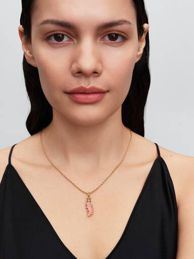 Rosafarbene Raupe Charm