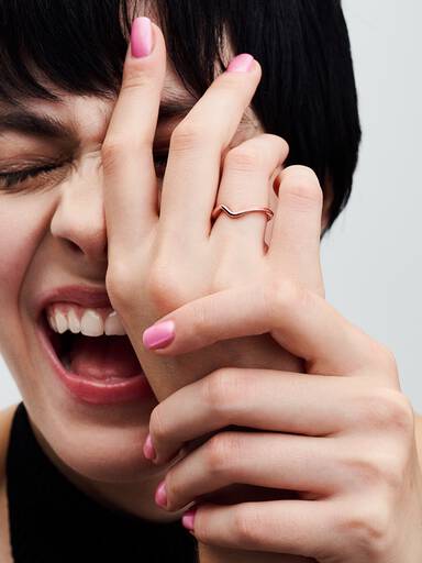 Polierte Welle Ring