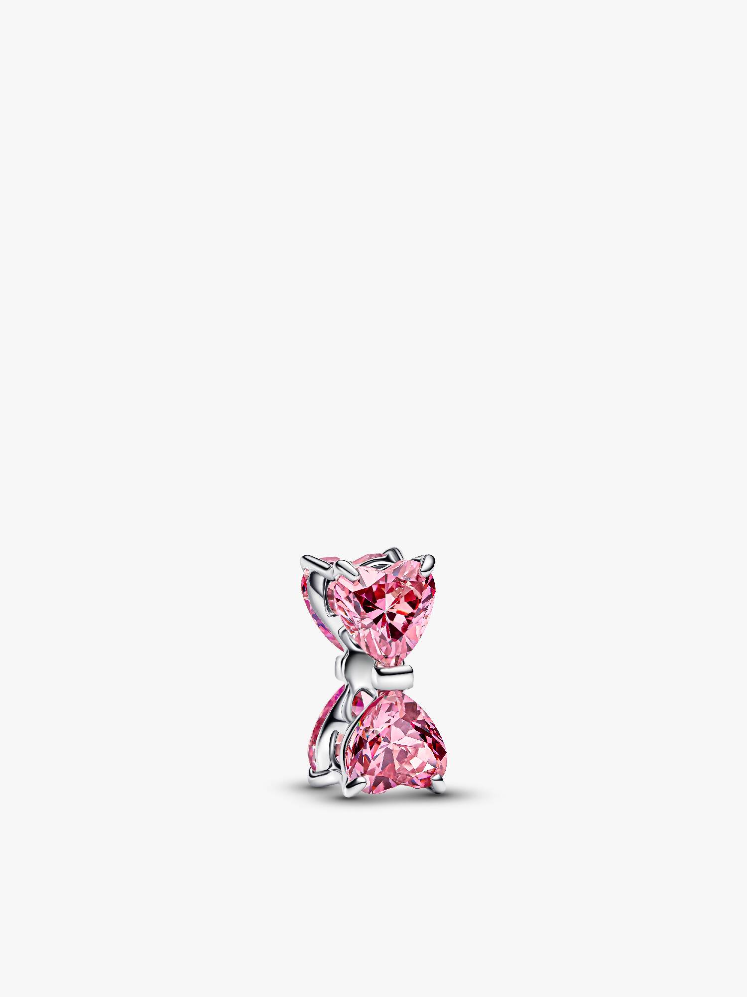 Rosafarbene Schleife Charm