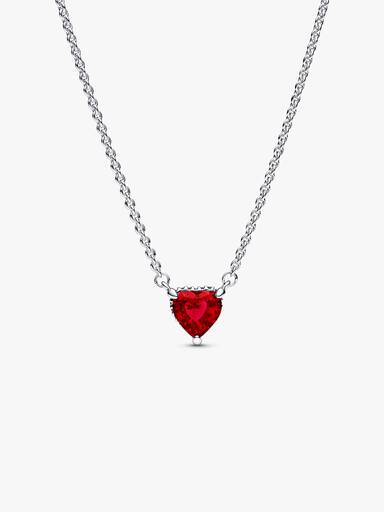 Funkelnder Herförmiger Strahlenkranz Collier-Halskette
