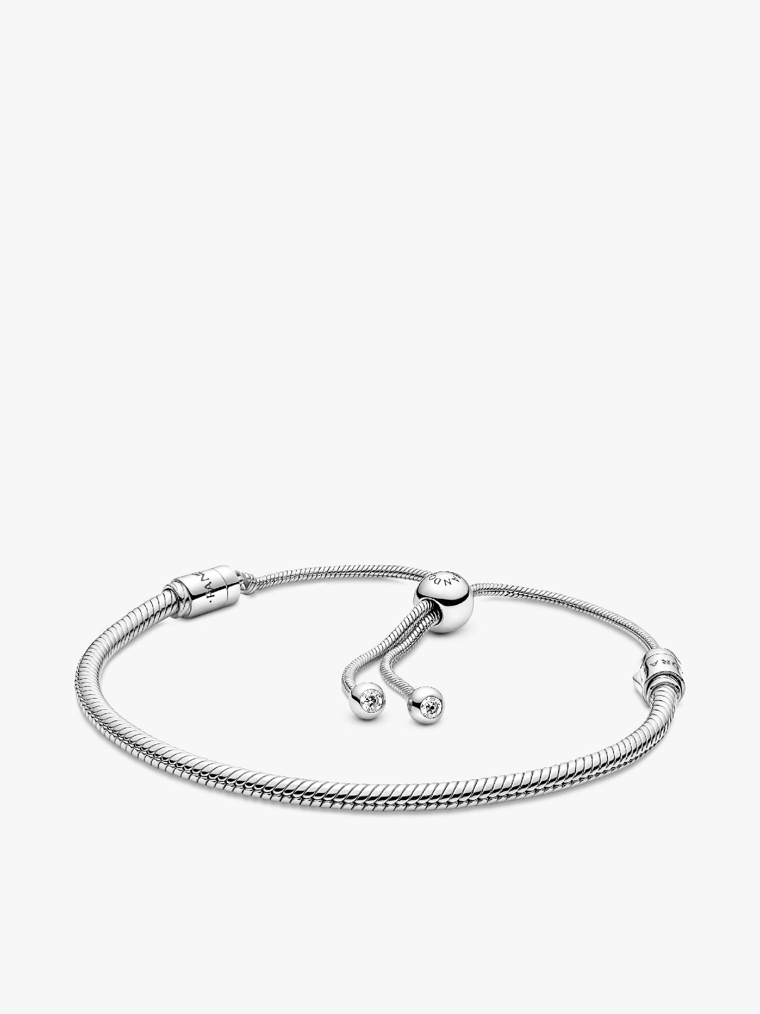 Schlangen-Gliederarmband mit Schiebeverschluss