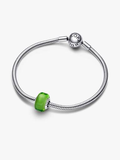 Grünes Murano-Glas Mini-Charm