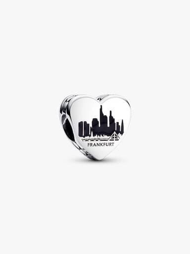Gravierbarer Frankfurt Herz Charm
