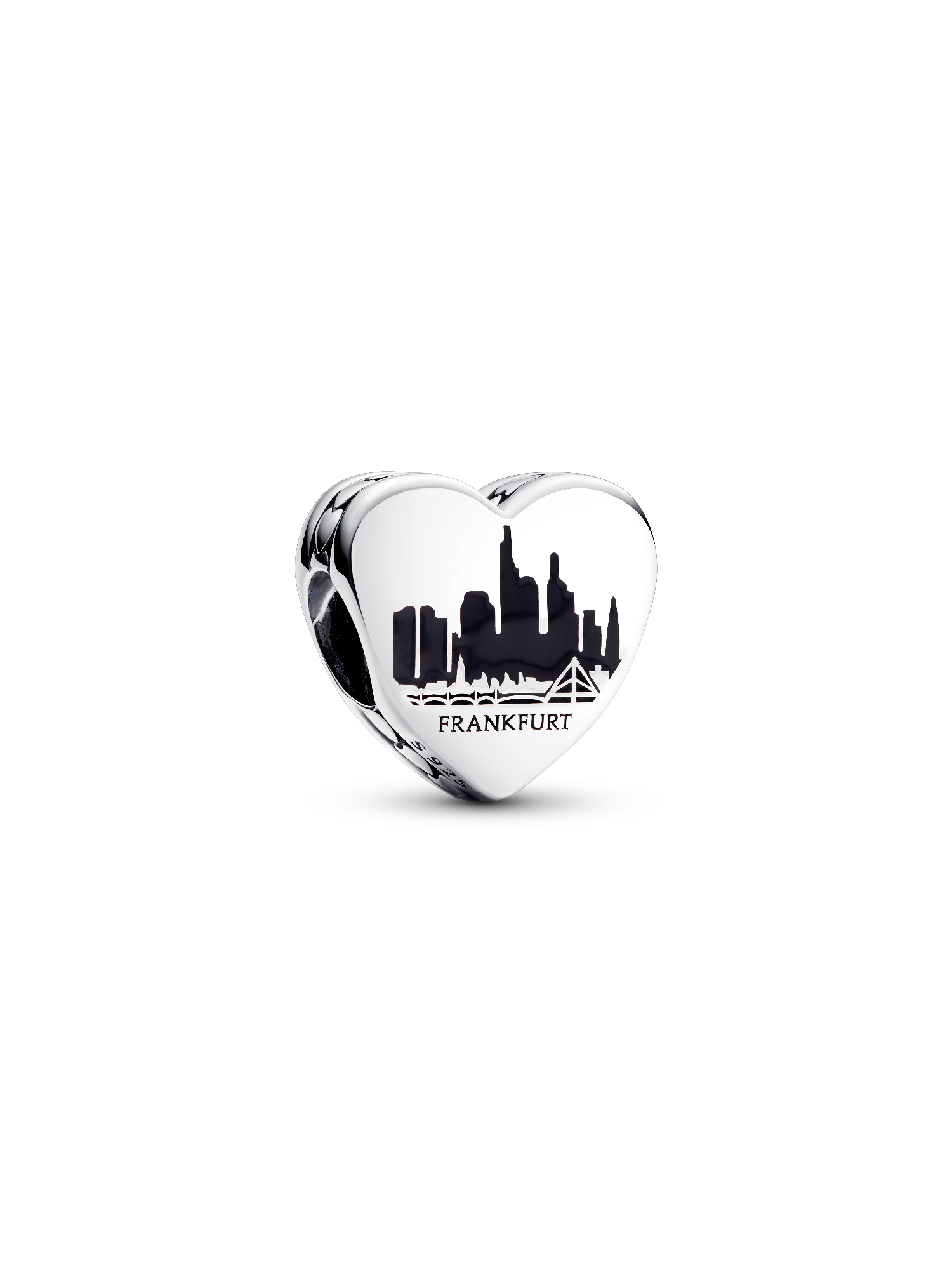 Gravierbarer Frankfurt Herz Charm