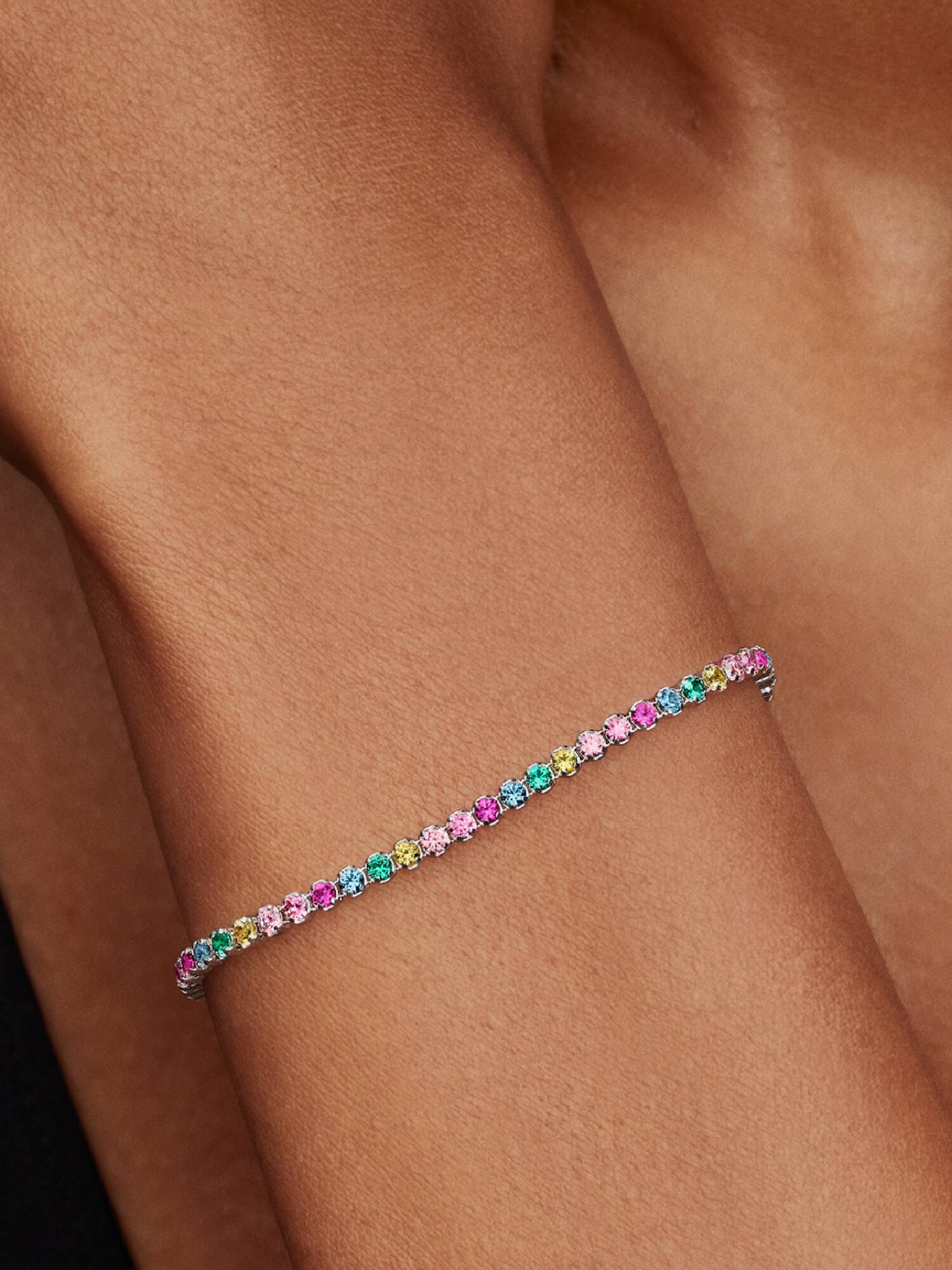 Regenbogen Tennisarmband