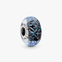 Welliges dunkelblaues Ozean Murano-Glas Charm Welliges dunkelblaues Ozean Murano-Glas Charm