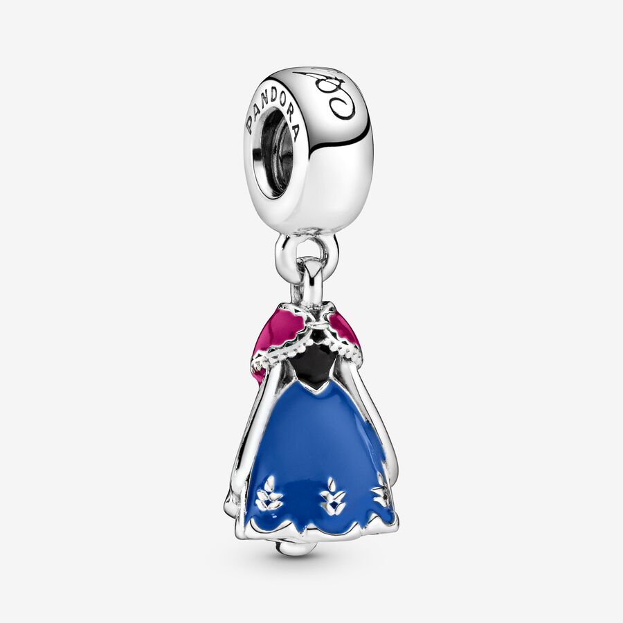 Disney Eiskönigin Annas blaues Kleid Charm-Anhänger image number 0