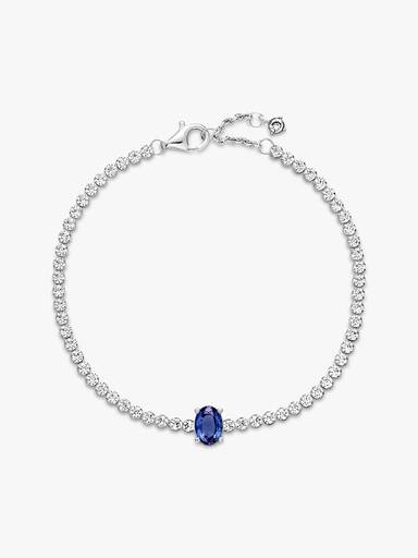 Funkelnder Pavé Tennisarmband