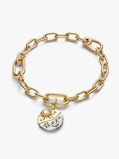 Sonne und Mond Medaillon-Charm