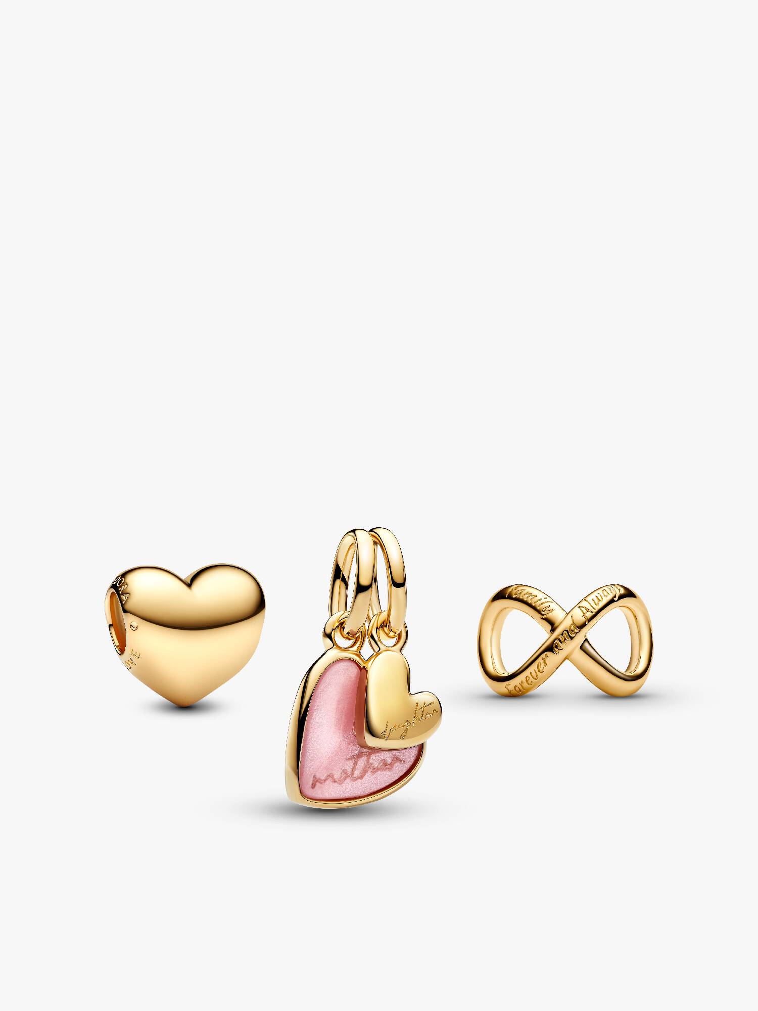 Goldfarbenes Charm‑Set 